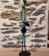 Statuette bronze africaine 58 cm