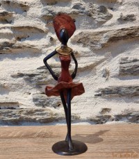 Statuette bronze africaine 22 cm "Marylin"