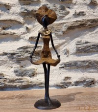 Figurine bronze 22 cm "Dansons maintenant"
