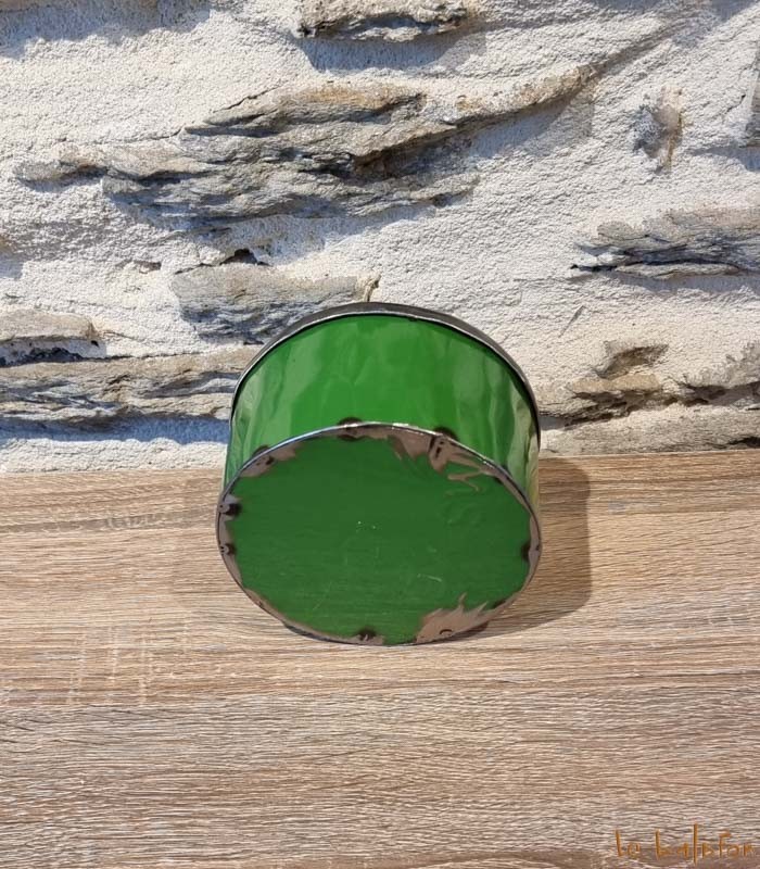 Petite boîte ronde déco en métal