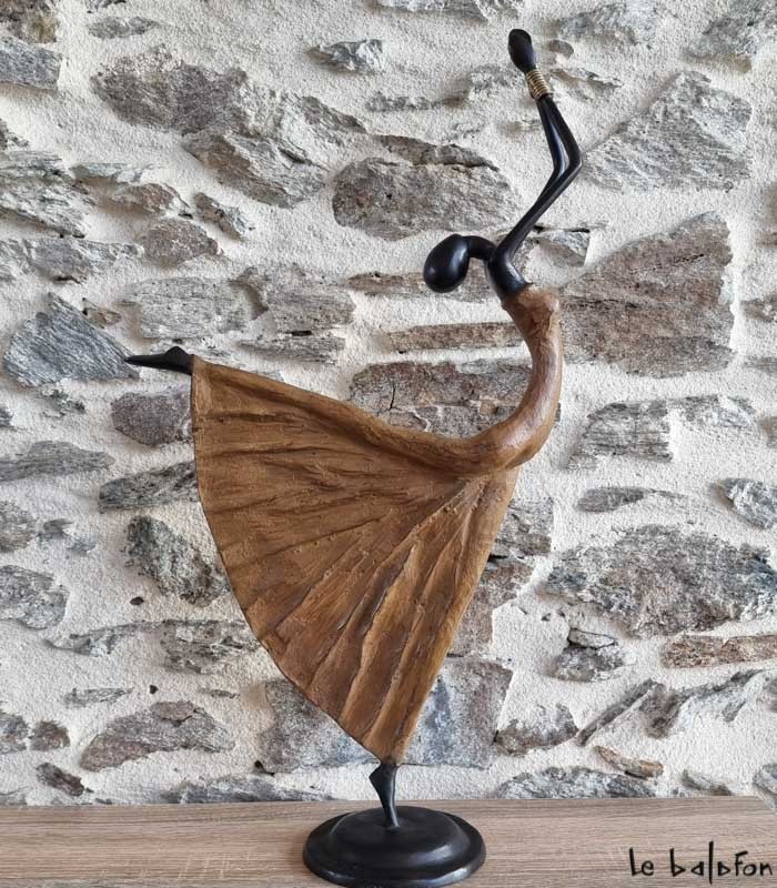 Sculpture en bronze 57 cm "Arabesque"