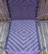 Chaise de jardin violet et noir motifs losange