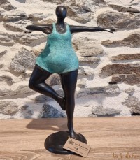 Statuette bronze "et si on dansait"